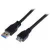 Image de Cable USB Micro B StarTech USB3CAUB1M 1m SuperSpeed Noir Macho-Macho