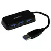 Image de StarTech.com Hub USB 3.0 (5Gbps) à 4 ports avec câble intégré - Noir