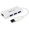 Image de StarTech.com Hub USB 3.0 à 4 ports avec câble intégré - 5Gbps - Blanc