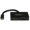 Image de Adaptador Mini DisplayPort StarTech MDP2HDVGA 0.15 m a HDMI o VGA Negro