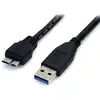 Image de Câble USB Startech USB3AUB50CMB Micro-B mâle USB-A mâle 0,5 m SuperSpeed noir