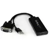 Image de Startech Adaptador VGA a HDMI con Audio y Alimentación USB