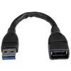 Image de Cable USB StarTech.com USB-A à USB-C 15 cm Carga Rápida 3A Fibra Aramida Noir