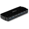 Image de Hub USB Startech ST7300USB3B 7 Ports USB 3.2 Gen 1 Sur Bureau Noir