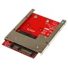 Image de Adaptateur SSD mSATA StarTech SAT32MSAT257 SATA 2,5'' 6 Gbit/s Open Frame Noir Rouge Argent