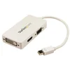 Image de Adaptateur Mini DisplayPort vers VGA DVI HDMI StarTech 3 en 1