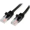 Image de Cable de red StarTech 2m Cat5e RJ45 Snagless negro PoE UTP 100Mbps