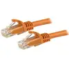 Image de Cable réseau StarTech Cat6 UTP 1 m orange RJ45 sans accroc