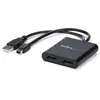 Image de Diviseur Vidéo StarTech Mini DisplayPort vers 2x DisplayPort 4K MST