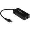 Image de StarTech.com Adaptateur réseau USB-C vers RJ45 Gigabit Ethernet avec port USB supplémentaire - M/F - USB 3.1 Gen 1 (5 Gb/s)