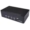 Image de StarTech.com Switch KVM double affichage DisplayPort 4K 60 Hz à 4 ports avec hub USB 2.0 intégré