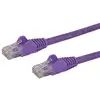 Image de Cable réseau StarTech Cat6 UTP 5m violet Gigabit RJ45 sans accrocs