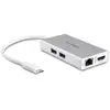 Image de StarTech.com Adaptateur Multiport USB-C - Mini Station d'Accueil USB-C avec 4K HDMI - 60W PD Pass-Through, GbE, 2pt USB-A 3.0 Hub - Mini Dock USB Type-C pour Ordinateur Portable - Blanc