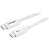 Image de Startech TBLT34MM50CW Cable Thunderbolt 3 USB-C Macho/Macho 50cm Blanco