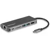 Image de StarTech.com Adaptateur Multiport USB C, Station d'Accueil USB-C Portable vers HDMI 4K, Hub USB 3.0 2 pts, SD/SDHC, GbE, 60W PD Pass-Through - USB Type-C/Thunderbolt 3 - REMPLACÉ PAR DKT30CHSDPD1