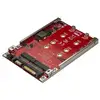 Image de StarTech.com Adaptateur pour deux disques SSD M.2 vers SATA dans baie de 2,5" - RAID
