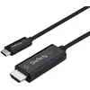 Image de StarTech.com Adaptateur USB-C vers HDMI 1m - Câble Vidéo USB Type-C Vidéo DP Alt Mode vers HDMI 2.0 - Câble d'Écran DP 1.2 HBR2 4K 60 Hz - Compatible Thunderbolt 3 - Noir