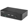 Image de StarTech.com Switch KVM DisplayPort à 2 Ports - 4K60Hz - Écran Unique - Switch KVM USB UHD DP 1.2 à 2 Ports avec Hub USB 3.0 Intégré et Audio - Dell HP Apple Lenovo - Conforme TAA