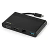 Image de StarTech.com Adaptateur Multiport USB-C avec HDMI, VGA, Gigabit Ethernet & USB 3.0 - Mini Dock USB-C vers 4K HDMI ou 1080p VGA - Station d'Accueil pour PC/Ordinateur Portable USB-C