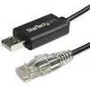 Image de StarTech Cable Rollover para Consola Cisco USB a RJ45 1,8m Negro
