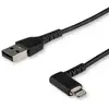 Image de Startech Cable Lightning a USB en Ángulo Acodado 1m Negro