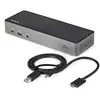 Image de StarTech.com Dock USB-C & USB-A - Station d'Accueil Universelle à Triple Écran DisplayPort & HDMI 4K 60Hz - 85W Power Delivery, 6x USB Hub, GbE, Audio - USB 3.1 Gen 2 10Gbps