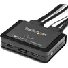 Image de StarTech.com Commutateur KVM à 2 ports USB 4K 60 Hz DisplayPort avec câbles incorporés