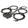 Image de StarTech.com Commutateur KVM HDMI à 2 ports avec câbles incorporés - USB 4K 60Hz