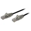 Image de Startech N6PAT100CMBKS Cable de Red CAT6 Delgado RJ-45 sin Enganches 1m Negro