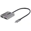Image de Adaptateur USB-C vers DisplayPort 1.4 Double StarTech.com Hub MST 2 Moniteurs 5K 60Hz