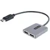 Image de Hub DisplayPort StarTech.com MST 2 Puertos HDMI 4K 60Hz HDR 0,3 m Negro Gris