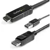 Image de StarTech.com Câble Adaptateur HDMI vers DisplayPort de 2m - 4K 30Hz - M/M - Câble Convertisseur Actif HDMI 1.4 vers DP 1.2 avec Audio - Alimenté par USB - Mac & Windows - Laptop HDMI vers Écran DP