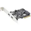 Image de Tarjeta de Red StarTech PEXUSB312A3 PCIe x2 10Gbps 2x USB Type-A UASP