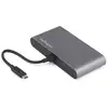 Image de StarTech.com Mini Station d'Accueil Thunderbolt 3 - Dock Portable pour Deux Écrans avec DP 4K 60Hz, 1x hub USB-A (USB 3.0/5 Gbps), GbE - Câble de 28 cm - Adaptateur Multiport TB3 - Mac/Windows