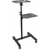 Image de Chariot Portable StarTech.com pour Projecteur avec Étagère Ajustable et Gestion de Câbles