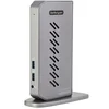 Image de StarTech.com Dock USB-C USB-A - Station d'Accueil USB 3.0 Hybride Universelle pour PC Portable USB-C ou USB-A - Double Écran 4K 60Hz HDMI/DisplayPort - 6x USB-A, GbE - USB 3.1 Gen 1 - Windows/Mac