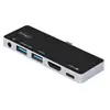 Image de StarTech.com Adaptateur Multiport USB-C - USB-C vers 4K 60Hz HDMI 2.0 - Power Delivery Passthrough 100W - Hub USB 3.0 3 Ports - Audio - Mini Dock USB-C - Travel Dock USB Type-C