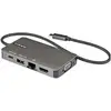 Image de StarTech.com Adaptateur Multiports USB-C - USB-C vers HDMI 4K 30Hz ou VGA 1080p - Mini Dock USB Type-C avec Alimentation 100W Passthrough - Hub USB 3 Ports USB 5Gbps - GbE - Câble Intégré 30cm