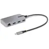 Image de Hub USB-C StarTech VL817 3 Ports USB-A 5Gbps Gigabit Ethernet 30cm Gris