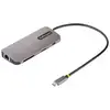 Image de StarTech.com Adaptateur Multiport USB C - Vidéo HDMI 4K 60Hz - Hub USB-A 5 Gbps à 3 Ports, 100W PD Pass-Through, GbE, SD/Micro SD, Station d'Accueil/Mini Dock pour PC Portable, Câble 30cm