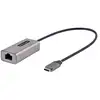 Image de Adaptateur USB-C StarTech Gigabit Ethernet RJ45 10/100/1000 Mbps avec câble intégré de 30 cm
