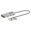 Image de Adaptateur Multiples USB-C StarTech - HDMI Double 4K30Hz - Hub 3x USB-A - Mini Docking Station