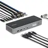Image de Station d'accueil Startech USB-C triple écran 140W HDMI DP 4K 60Hz Gris