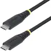 Image de Câble USB-C StarTech S2CEPR2M 2m 240W PD 5A silicone tressé noir