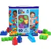 Image de MEGA BLOKS Sac Medium Bleu 60 Blocs