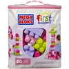 Image de Jeux de construction Mb Sac Medium Rose 60 Briques Mattel France 34,5x11x29 cm
