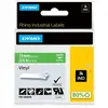 Image de Cintas pour Étiqueteuse DYMO Rhino Vinyle 19 mm x 5,5 m Blanc sur Vert