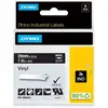 Image de Ruban Vinyle DYMO Rhino 24 mm Blanc sur Noir Résistant Extérieur