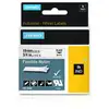 Image de DYMO Nylon Flexible IND, Noir sur blanc, Multicolore, 1,9 cm, 3,5 m, Compatible DYMO