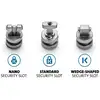 Image de Kit d'ancrages de sécurité ClickSafe pour fentes universales Kensington